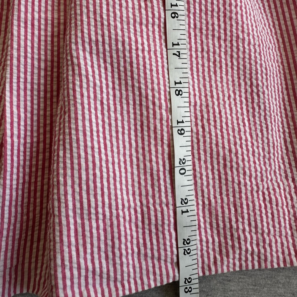 Ralph Lauren Dress Girls Sz 4T Pink Stripe Seersucker Preppy Lined Sleeveless - Picture 4 of 4